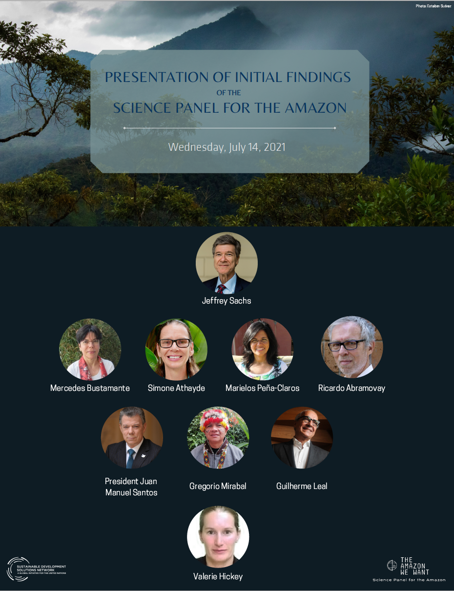 Science Panel for the Amazon: Presentation of Initial Findings